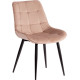 Стул TetChair Abruzzo металл/велюр бежевый HLR 8/черный