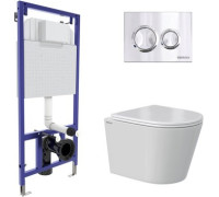 Унитаз подвесной Berges Wasserhaus Vita Rimless 043377 с сиденьем