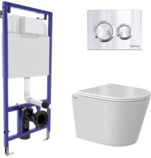 Унитаз подвесной Berges Wasserhaus Vita Rimless 043377 с сиденьем