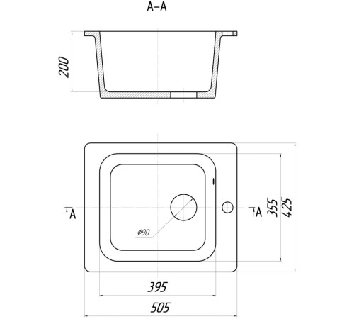 Кухонная мойка Gerhans A10 графит