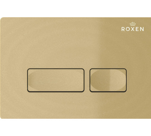 Унитаз подвесной Roxen Vine Tornado в комплекте с инсталляцией StounFix Dual Fresh 6 в 1 979006 кнопка: брашированное золото