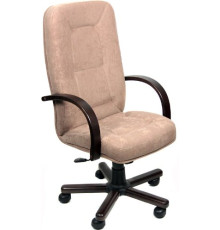 Офисное кресло Деловая обстановка Пилот Экстра флок орех/коричневый