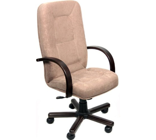 Офисное кресло Деловая обстановка Пилот Экстра флок орех/коричневый
