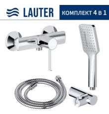 Смеситель Lauter Art 21CK9680C + 21СКFG80101C + 21S00126 + 21CKFS90120