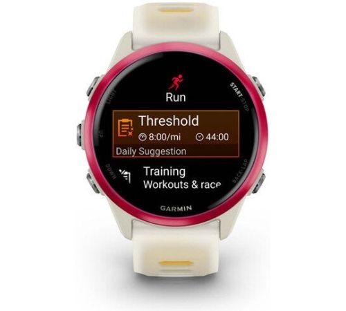 Умные часы Garmin Forerunner 570 42 мм бежевый/розовый