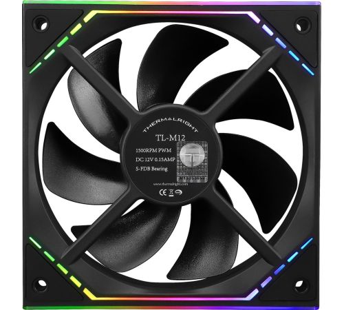 Комплект вентиляторов для корпуса Thermalright TL-M12 X3 черный
