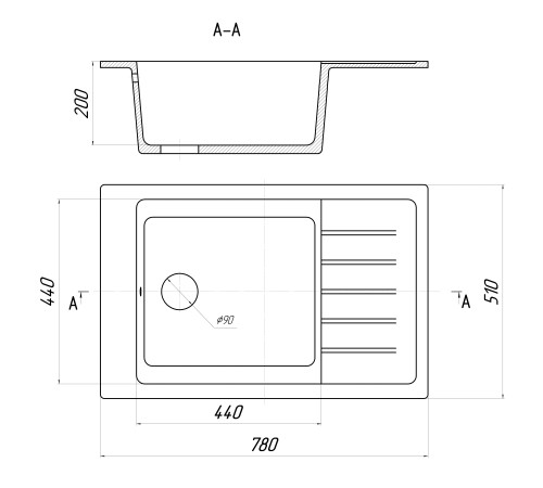 Кухонная мойка Gerhans B28 песочный
