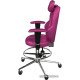 Офисное кресло Kulik System Trio с подставкой для ног, антара, розовый