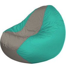 Кресло-мешок Flagman Classic К2.1-42 бирюзовый/серый