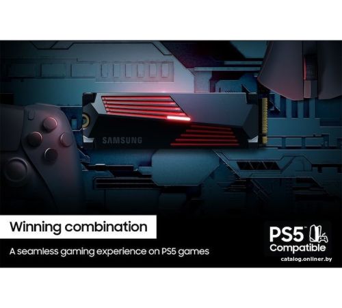 SSD Samsung 990 Pro с радиатором 4TB MZ-V9P4T0GW
