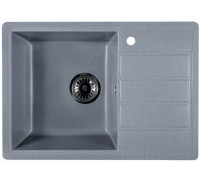 Кухонная мойка Marblan Recta L серебристый, с сифоном