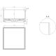 Умывальник Salini Armonia Square 02 130512G S-Sense, глянцевый
