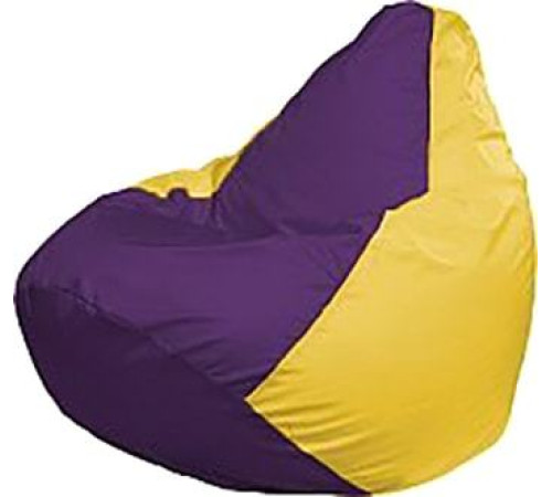 Кресло-мешок Flagman Груша Мега Super Г5.1-35 фиолетовый/желтый