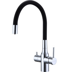 Смеситель Paulmark Salix Sa213419-NI черный/никель