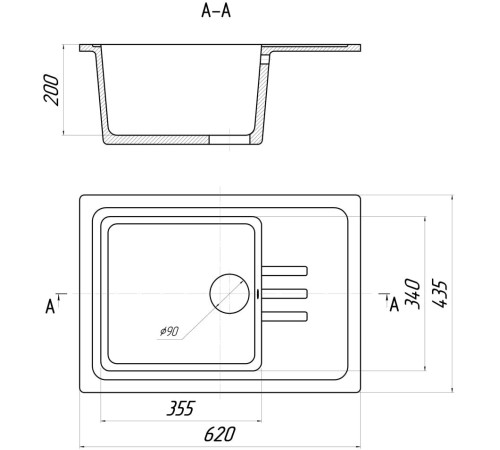Кухонная мойка Gerhans B15 песочный