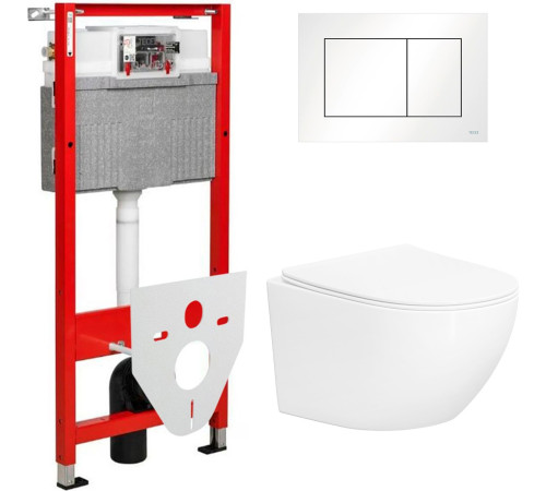 Унитаз подвесной Lauter Sulzdorf + TECE Kit 9400413 белый с микролифтом