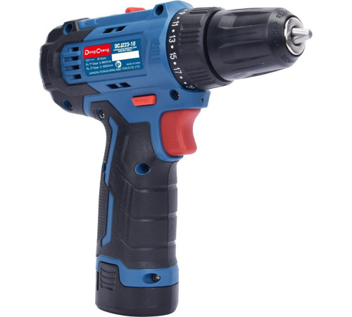 Дрель-шуруповерт DongCheng DCJZ23-10 Type EK с 2-мя АКБ, кейс