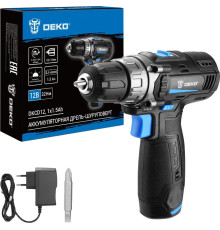 Дрель-шуруповерт Deko DKCD12 083-1121 с 1-им АКБ
