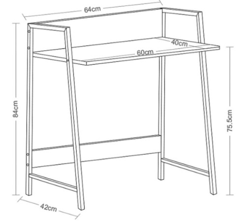 Стол для ноутбука Brabix Loft CD-003 мореный дуб
