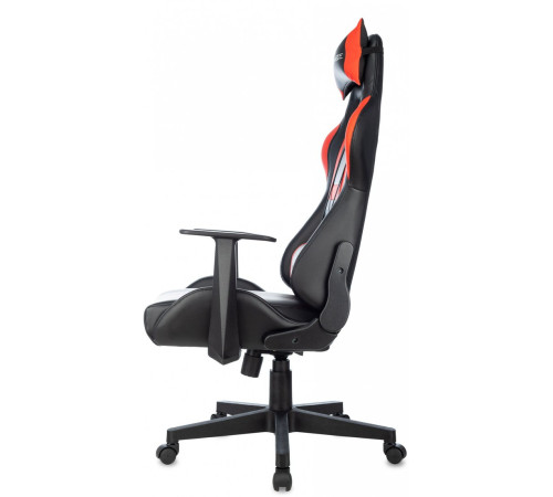 Игровое геймерское кресло Бюрократ Zombie Game Penta черный/красный