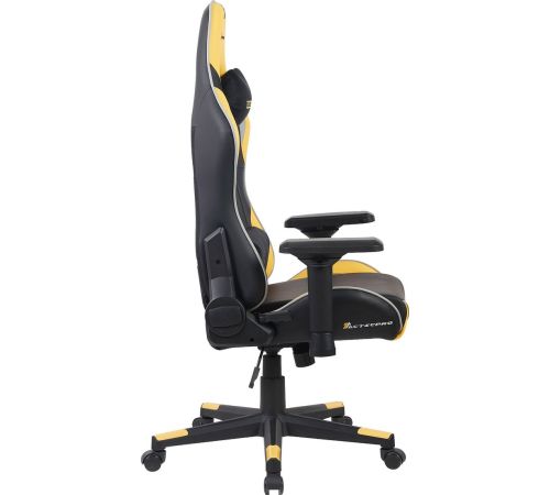 Игровое геймерское кресло Evolution Tactic PRO Special edition D4 черный/желтый