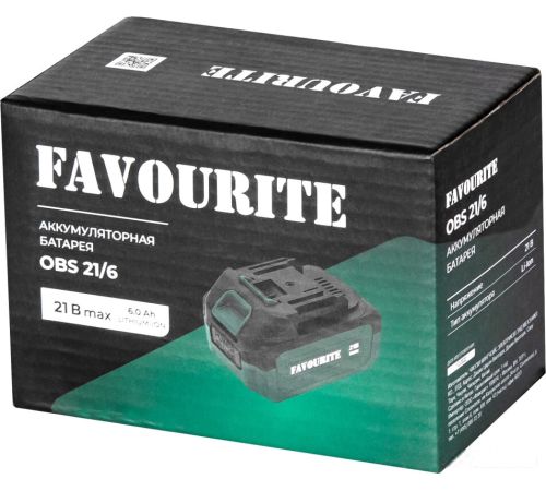 Аккумулятор Favourite OBS 21/6 21В/6 Ah