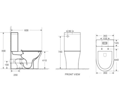 Унитаз WeltWasser Telbach 001 GL-WT белый глянец
