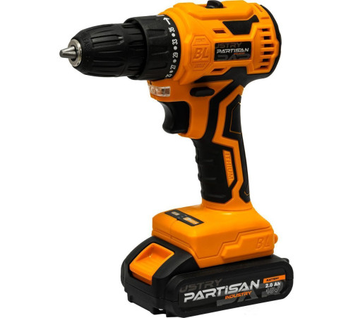 Дрель-шуруповерт Partisan AD-DF18DW с 2-мя АКБ, кейс
