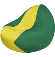 Кресло-мешок Flagman Classic К2.1-60 зеленый/желтый