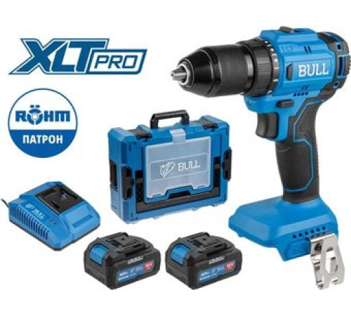 Дрель-шуруповерт Bull SR 1803 2329055 с 2-мя АКБ, кейс