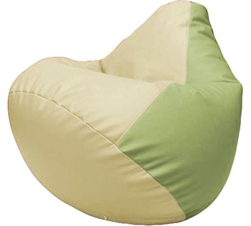 Кресло-мешок Flagman Груша Макси Г2.3-1019 светло-бежевый/оливковый