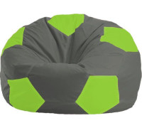Кресло-мешок Flagman Мяч Стандарт М1.1-356 темно-серый/салатовый