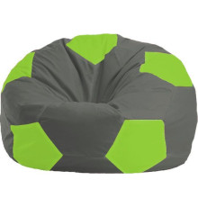 Кресло-мешок Flagman Мяч Стандарт М1.1-356 темно-серый/салатовый