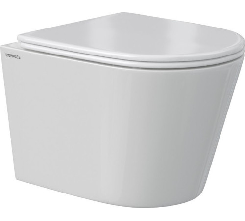Унитаз подвесной Berges Wasserhaus VITA c сиденьем Slim SO микролифт