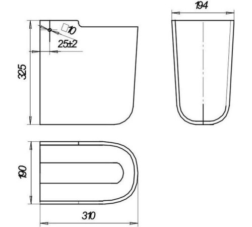 Полупьедестал для умывальника Sanita Luxe Best PD.WH/Best/N/WHT.G/S1 белый