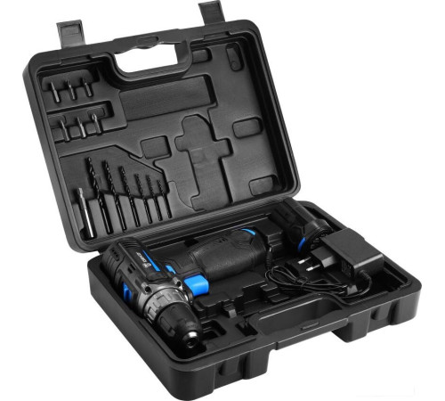 Дрель-шуруповерт Deko DKCD12V PRO 083-1007 с 2-мя АКБ, кейс