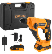 Перфоратор Deko DKCH20 SET с 2-мя АКБ, кейс