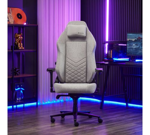 Игровое геймерское кресло Evolution TITAN Fabric серый