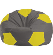 Кресло-мешок Flagman Мяч Стандарт М1.1-360 темно-серый/желтый