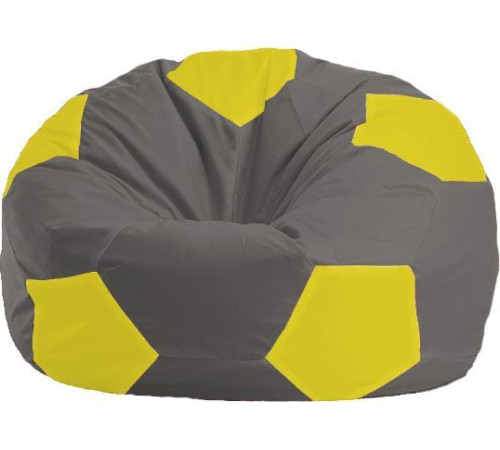 Кресло-мешок Flagman Мяч Стандарт М1.1-360 темно-серый/желтый
