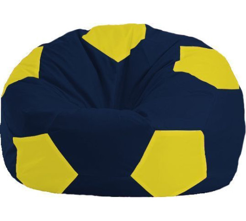 Кресло-мешок Flagman Мяч Стандарт М1.1-47 темно-синий/желтый