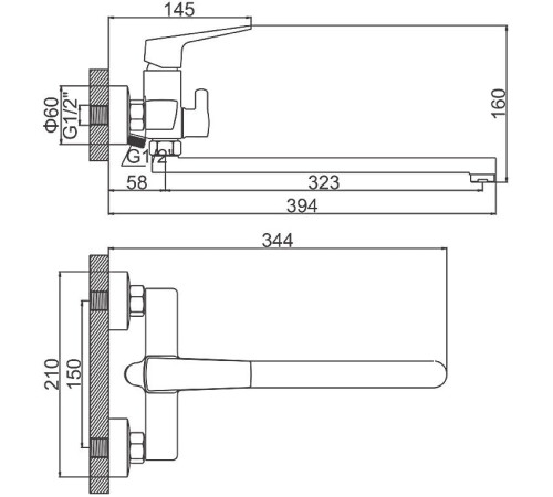 Смеситель Ledeme L2281B