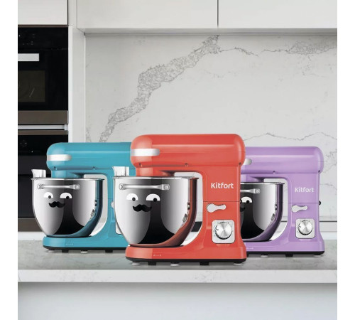 Планетарный миксер Kitfort KT-3416-1 красный