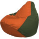 Кресло-мешок Flagman Груша Макси Г2.1-211 оливковый темный/оранжевый