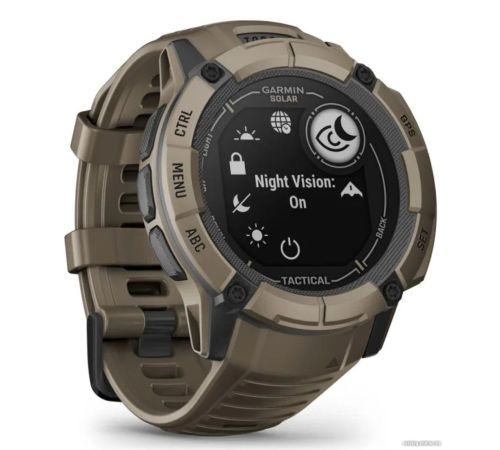 Умные часы Garmin Instinct 2x Solar Tactical Edition светло-коричневый