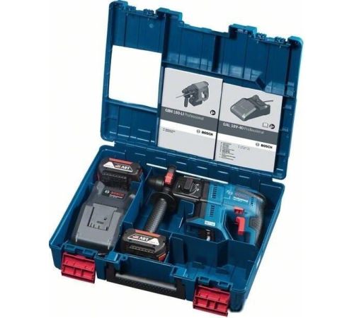Перфоратор Bosch GBH 180-LI Professional 0611911121 с 2-мя АКБ, кейс