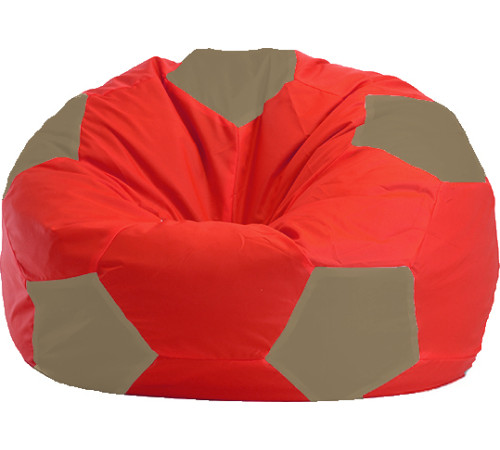 Кресло-мешок Flagman Мяч Стандарт М1.1-171 красный/темно-бежевый