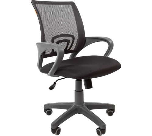 Кресло CHAIRMAN 696 grey серый/черный