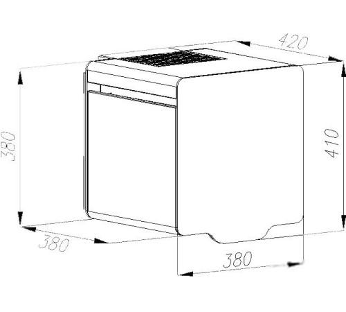 Кухонная вытяжка Ciarko Rubika 38 белый