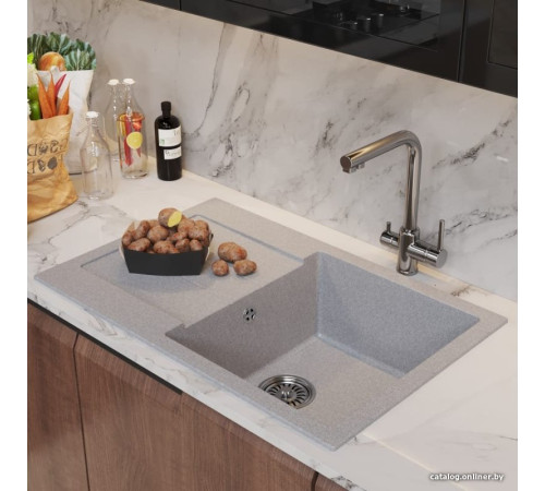 Кухонная мойка Mixline ML-GM31 552191 серый